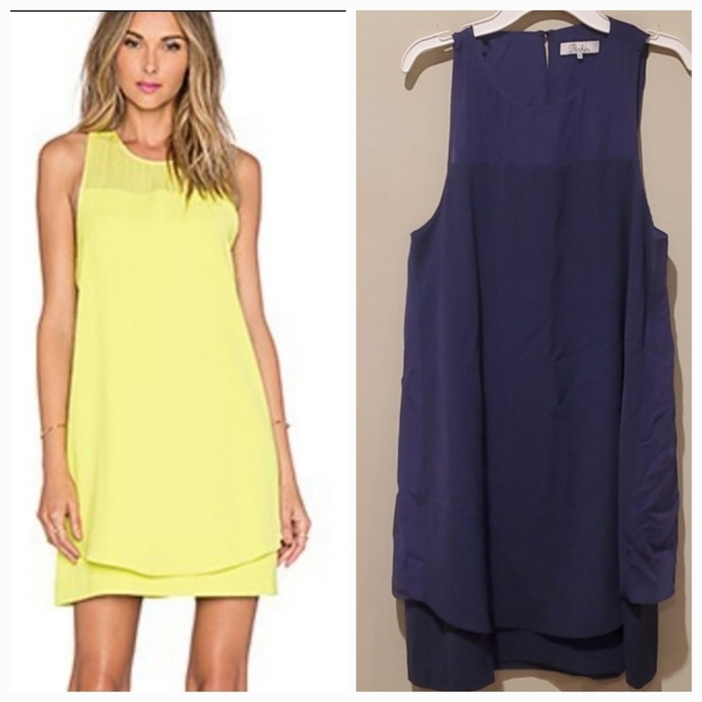 ❤ PARKER SILK FLOWY MINI DRESS, MEDIUM